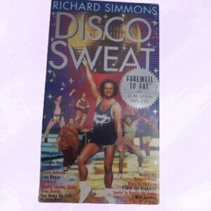 Disco Sweat richard simmons farewell to fat 70 mins vintage VHS tape. New